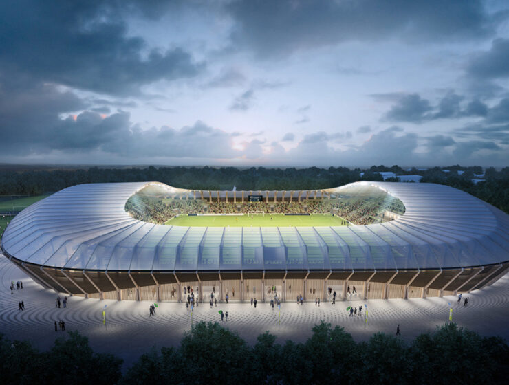 Forest Green Rovers' Eco Park Stadium in Stroud